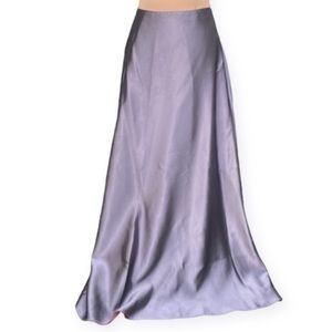 Vintage 90s / Y2K Iridescent Purple Cocktail Maxi Length Skirt size women’s 4